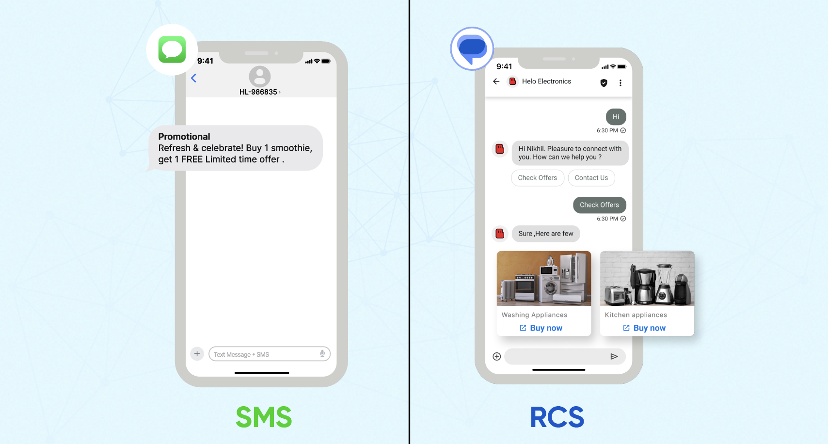 difference between sms and rcs